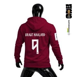 Norway: Claret Edition - FIFA World Cup™ 2026 Fermuarlı Kapüşonlu Hoodie