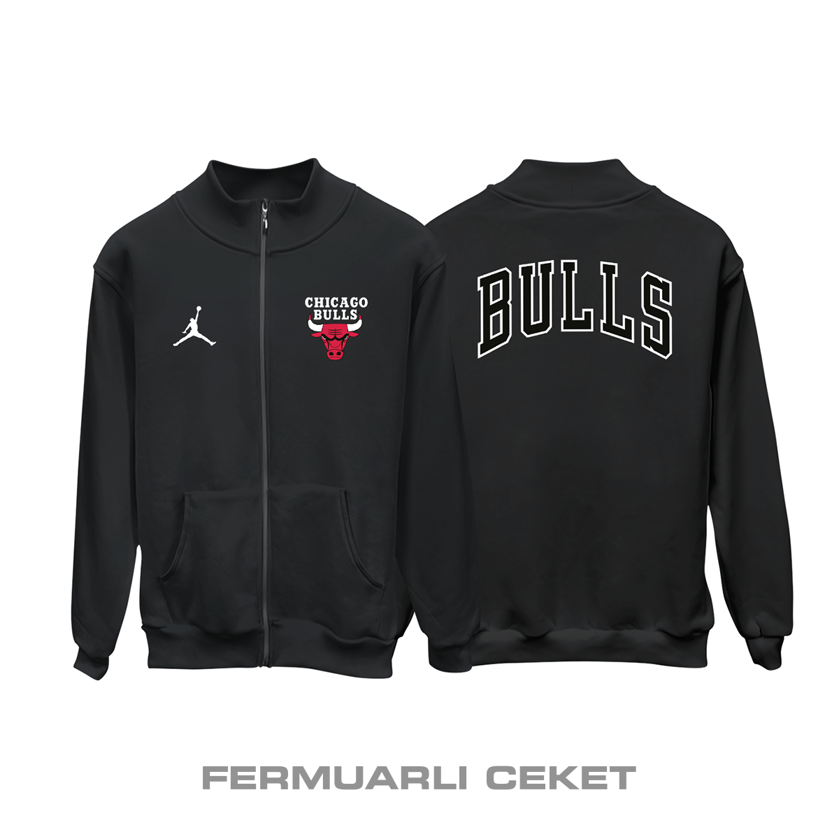 Chicago Bulls: Jordan Special Edition Fermuarlı Ceket