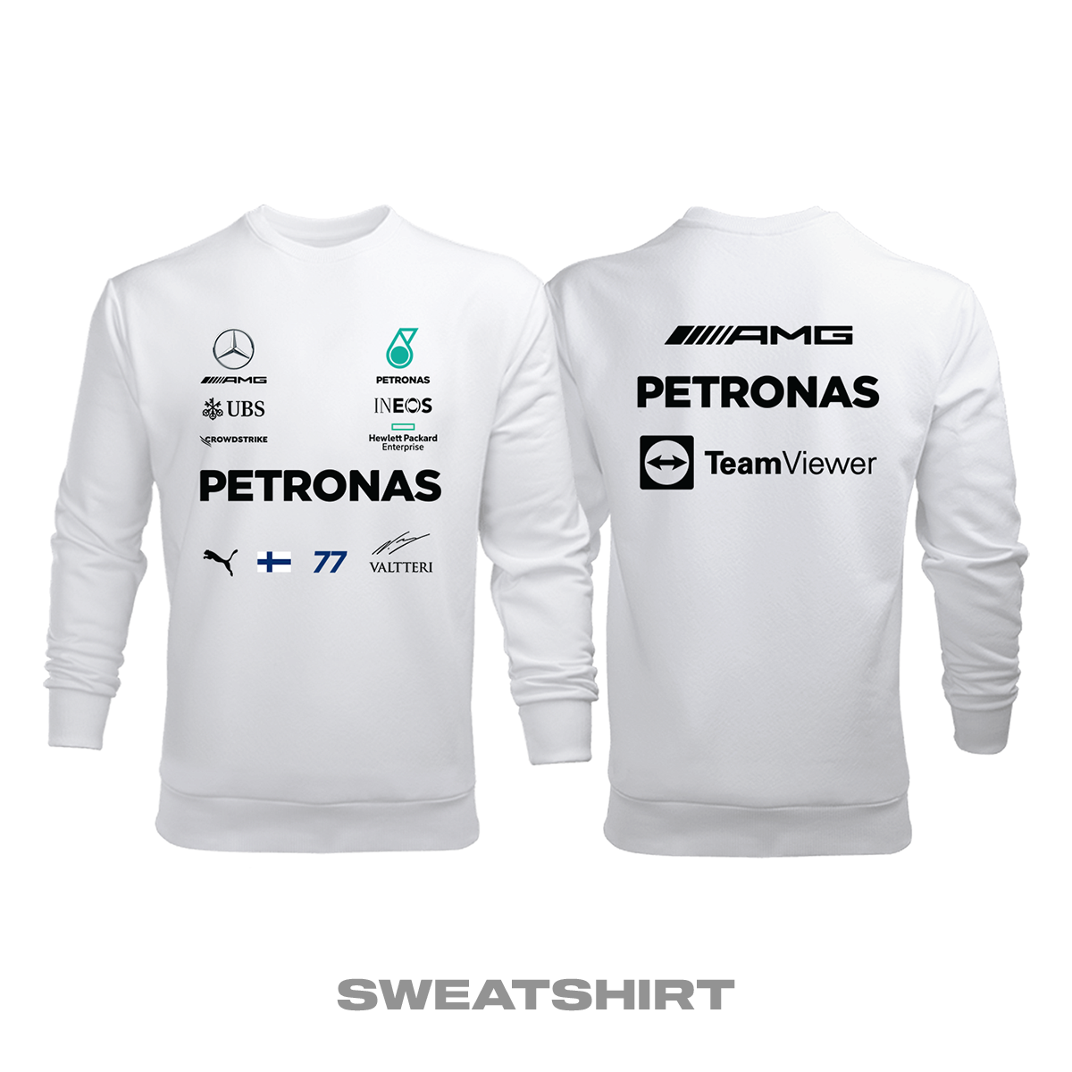 AMG Petronas F1 Team: White Edition 2021 Sweatshirt XL