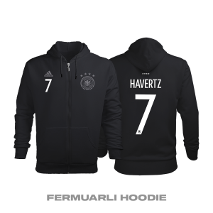 Almanya: Away Edition 2019/2020 Fermuarlı Kapüşonlu Hoodie 4XL