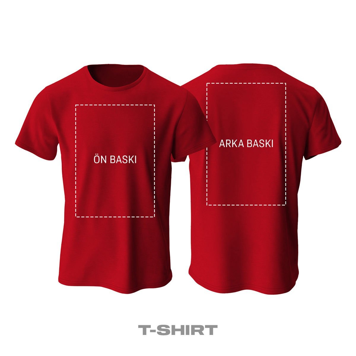 Kişisel Baskı - Kırmızı Tişört