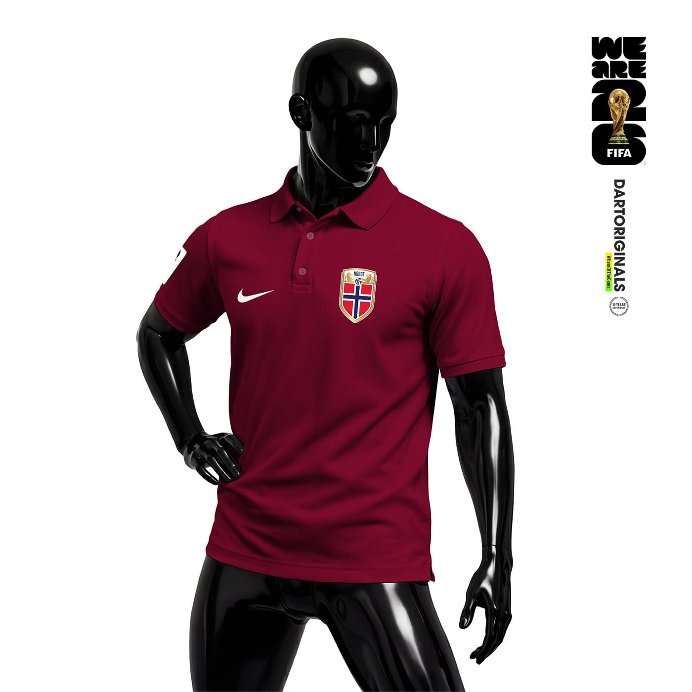 Norway: Claret Edition - FIFA World Cup™ 2026 Polo Yaka