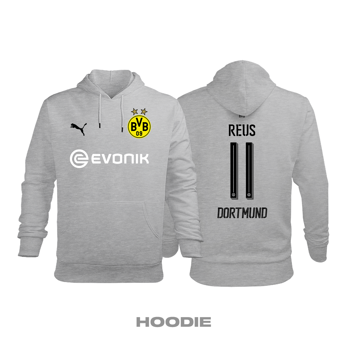 Borussia Dortmund: Third Edition 2017/2018 Kapüşonlu Hoodie 3XL