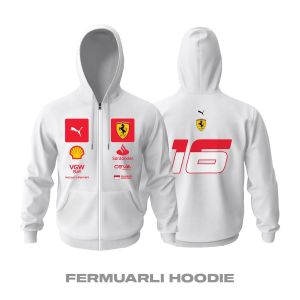 Scuderia Ferrari: Las Vegas GP Edition 2023 Fermuarlı Hoodie 2XL