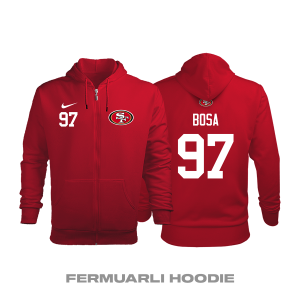 San Francisco 49ers: Home Edition 2020/2021 Fermuarlı Kapüşonlu Hoodie 4XL