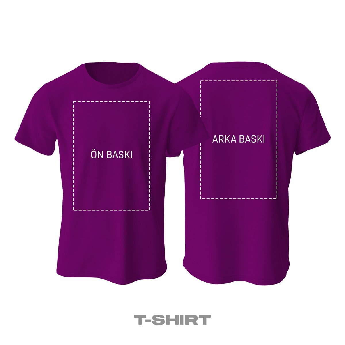 Kişisel Baskı - Koyu Mor Tişört