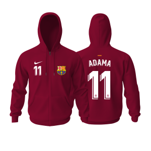 Barcelona: Home Edition 2021/2022 Fermuarlı Kapüşonlu Hoodie M