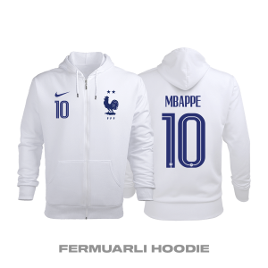 Fransa: Away Edition 2019/2020 Fermuarlı Kapüşonlu Hoodie M