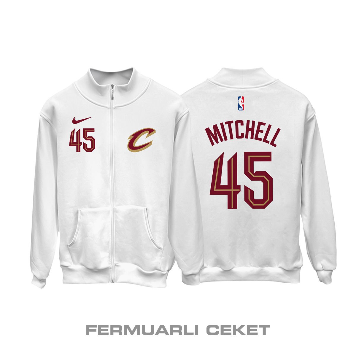 Cleveland Cavaliers: Association Edition 2024/2025 Fermuarlı Ceket
