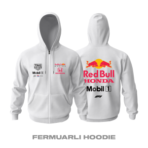 Oracle Racing: Honda Veda Edition Fermuarlı Kapüşonlu Hoodie