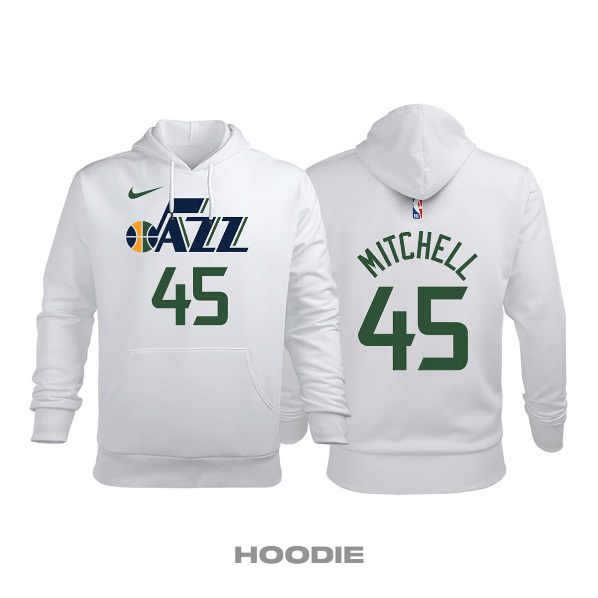 Utah Jazz: Association Edition 2017/2018 Kapüşonlu Hoodie L