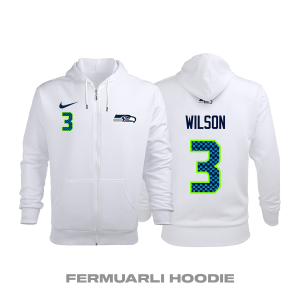 Seattle Seahawks: Road Edition 2020/2021 Fermuarlı Kapüşonlu Hoodie XS