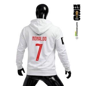 Portugal: White Edition - FIFA World Cup™ 2026 Fermuarlı Kapüşonlu Hoodie