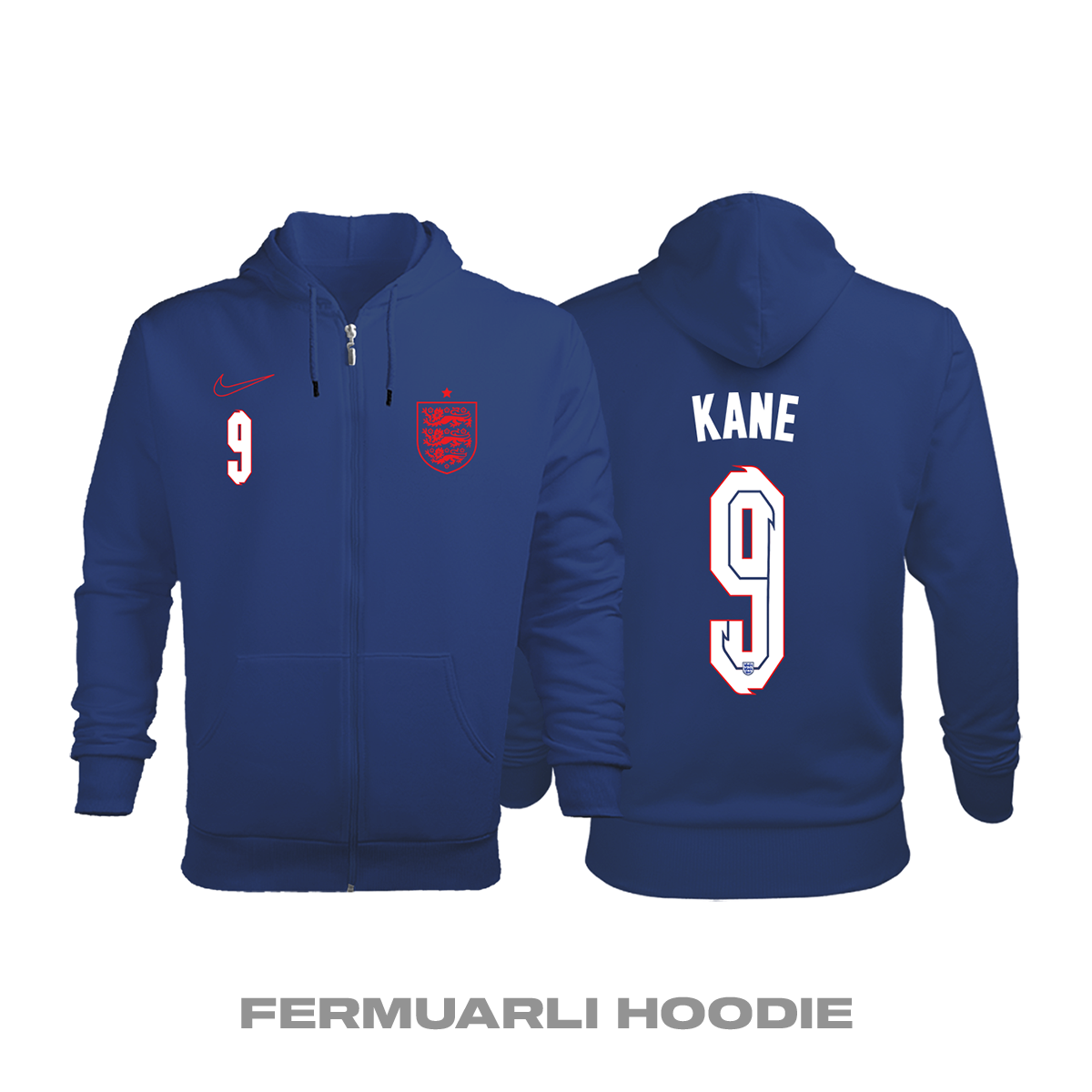 İngiltere: Away Edition 2019/2020 Fermuarlı Kapüşonlu Hoodie XS