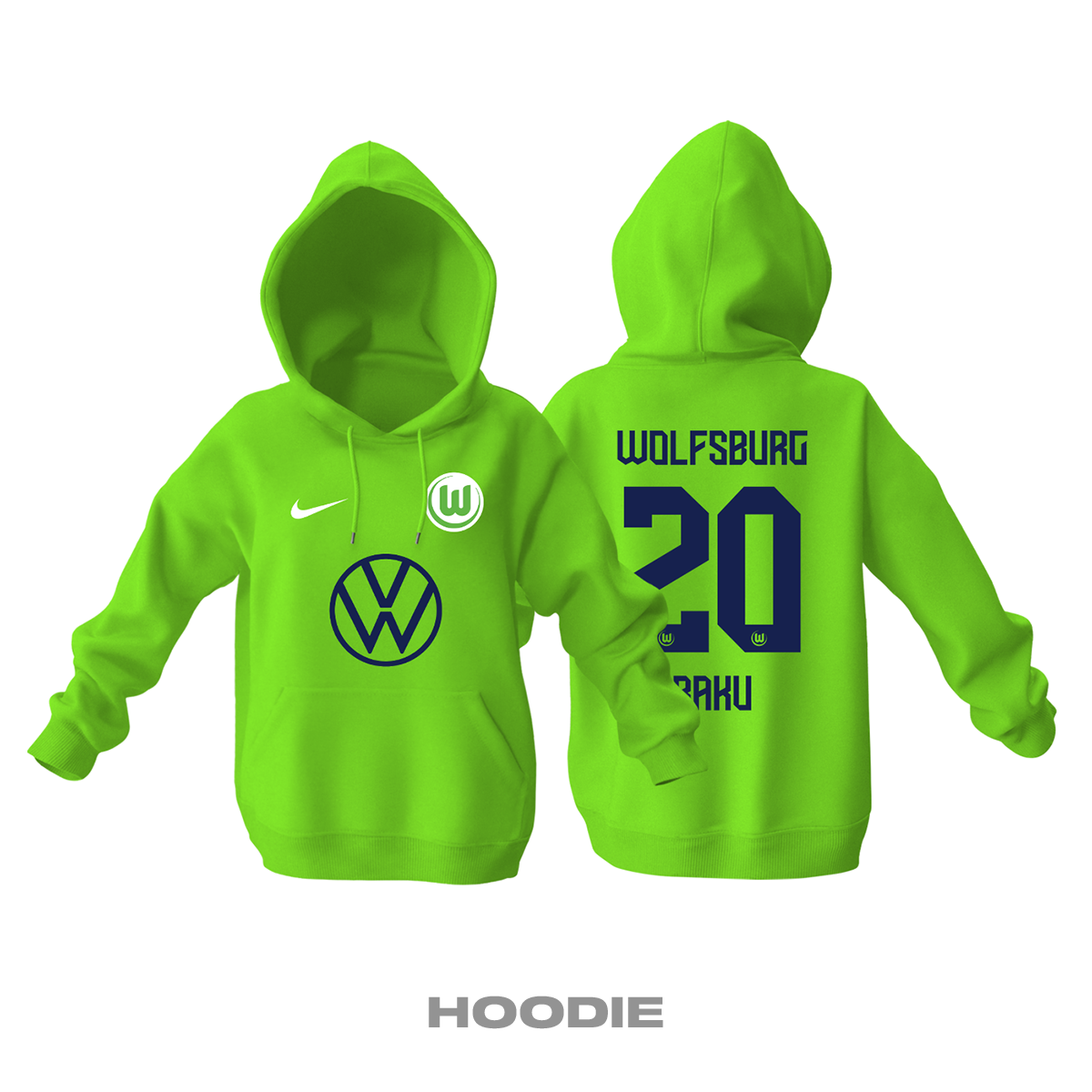 VfL Wolfsburg: Home Edition 2021/2022 Kapüşonlu Hoodie 4XL