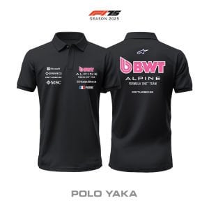Alpine F1 Team: A525 - Black Edition 2025 Polo Yaka