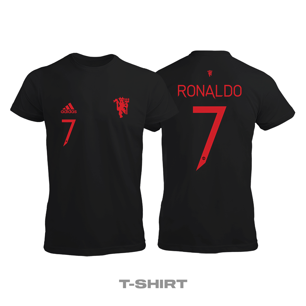 Manchester United: Black Devil Edition 2021/2022 Tişört XL