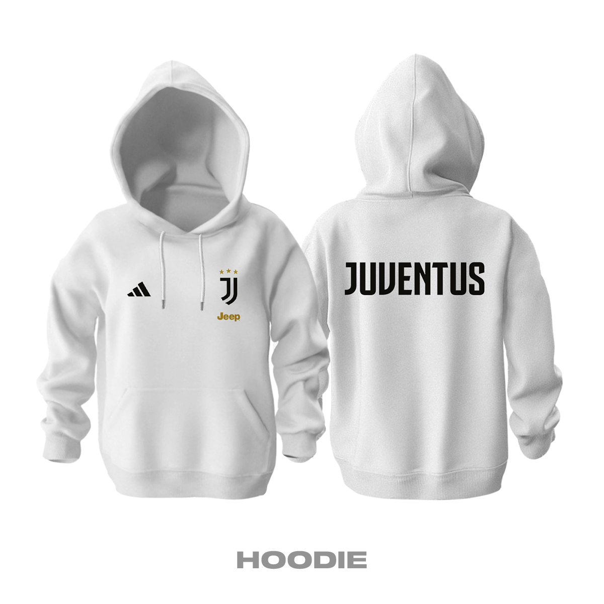 Juventus: Club Culture Series - White Edition Kapüşonlu Hoodie