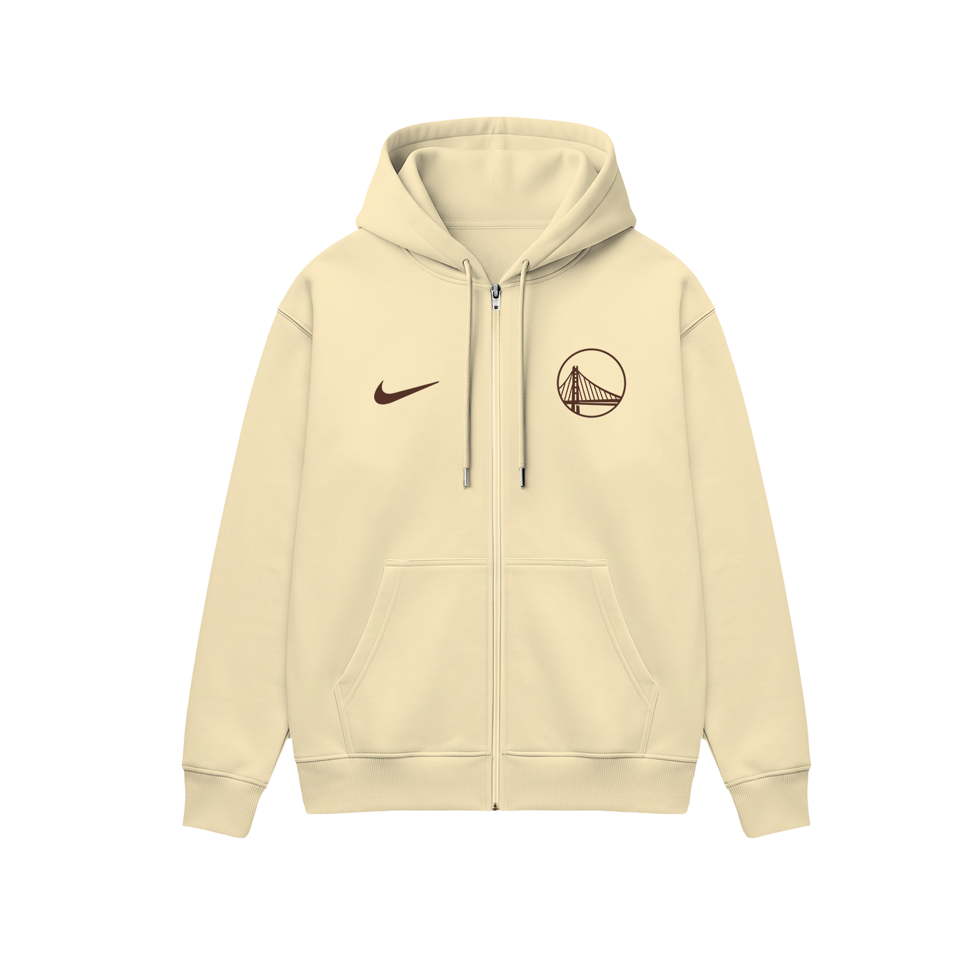 Golden State Warriors: City Edition 2K26 Fermuarlı Kapüşonlu Hoodie