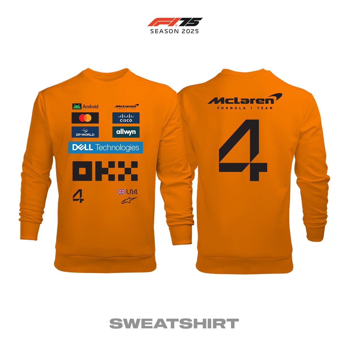 McLaren F1 Team: MCL39 Orange Edition 2025 Sweatshirt