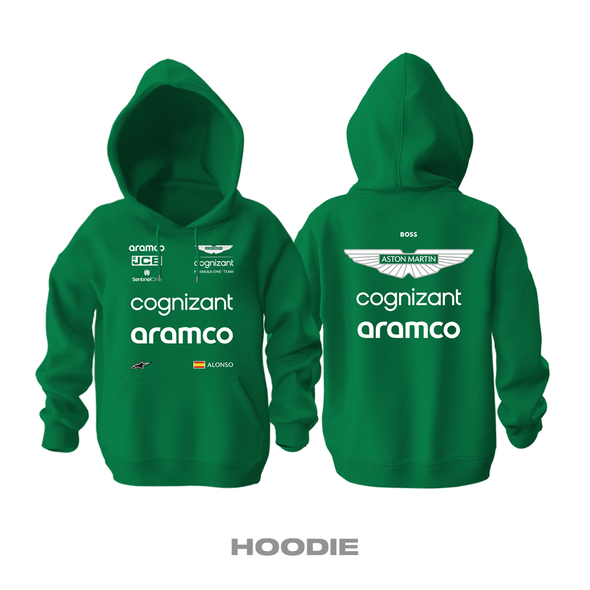 Aston Martin F1 Team: Verdant Edition 2023 Kapüşonlu Hoodie