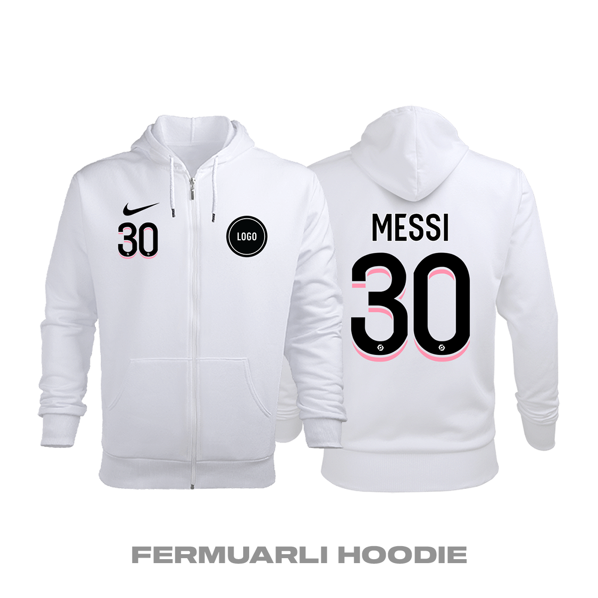 Paris FC: Away Edition 2021/2022 Fermuarlı Kapüşonlu Hoodie