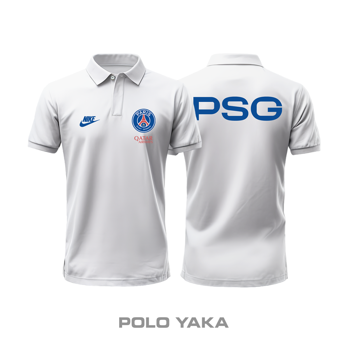 PSG: Club Culture Series - White Edition Polo Yaka