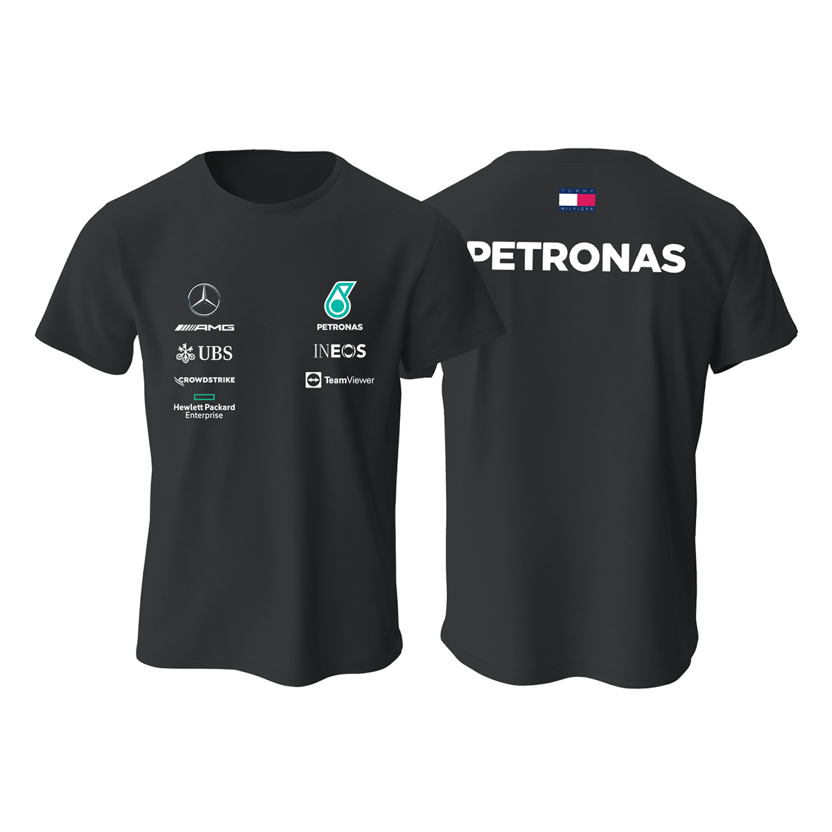 AMG Petronas F1 Team: Black Crew Edition Tişört XL